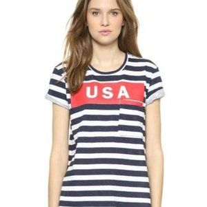 TEXTILE Elizabeth&James USA Stripe Bowery Tee s/m